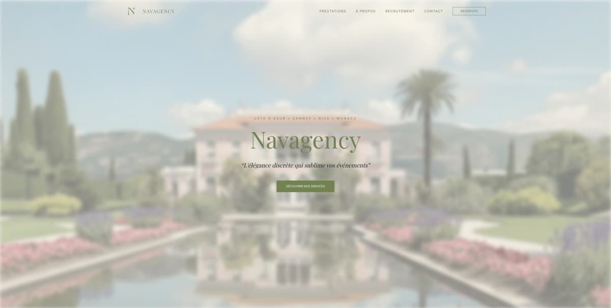Aperçu du site Nava Agency
